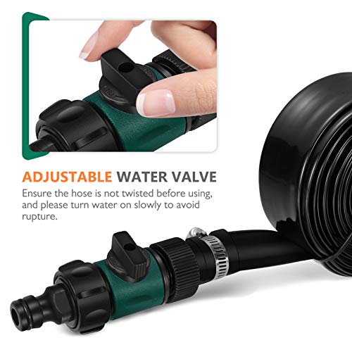 TOYANDONA Irrigador de trampolim de 12 m, irrigador de parque aquático de trampolim ao ar livre, pul