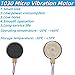 MTDELE 20Pcs Mini Vibration Motor 10x3mm DC 3V 12000rpm Micro DC Vibrating Motor Compatible with for Mobile Cell Tablet Phone Pager Electronic DIY with 50mm Wire