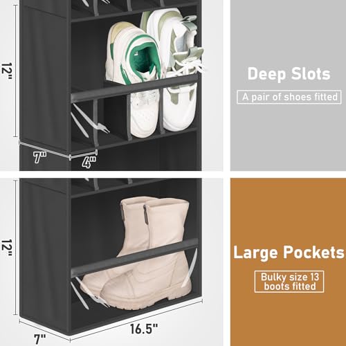 Over-the-Door Shoe Organizer for Closet - 20 Pairs