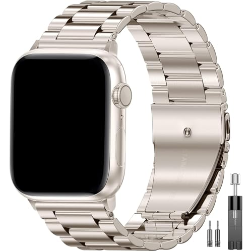 Image of EPULY Metal Band Compatible with Apple Watch Bands for Men 49mm 46mm 45mm 44mm 42mm 41mm 40mm 38mm, Business Stainless Steel Strap for iWatch Bands Series 11 10 9 8 7 6 5 4 3 2 1, SE3 2 1, Ultra3 2 1