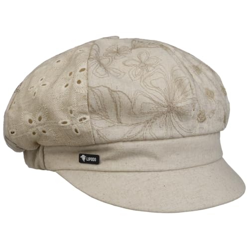 Casquette gavroche Lipodo Deonda en lin et coton d'Italie pour femme