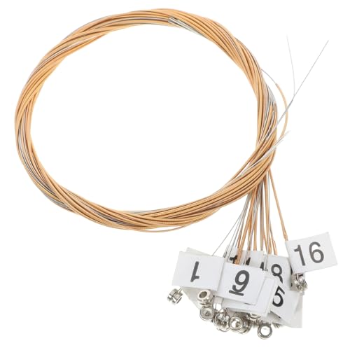 GOOHOCHY 1 セット ストリング ライヤ弦 楽器アクセサリー 竪琴の弦 ハープ弦 リラ弦セット リラ弦のパーツ リラアクセサリー 交換 銅管 リール 小さなハープ 付属品 真鍮弦