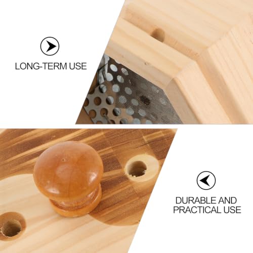 Caja de moxa de madera maciza pulida a mano sin pintura 7