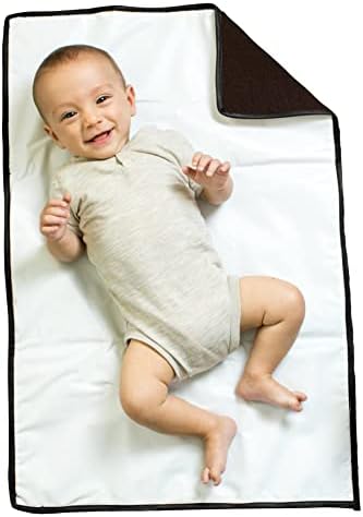 J.L. Childress Full Body Portable Baby Changing Pad, Fully Padded for Baby's Comfort, Waterproof, Opens to 19" X 30", Black, 1 Count (Pack of 1), (1105BLK)