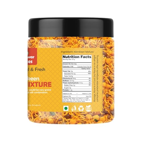 Image of MarwarBites Traditional Spicy Namkeen Mixture Snack - 500g | Namkeen Snacks for Foodie Indians