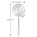Hiware Solid Stainless Steel Spider Strainer Skimmer Ladle, Kitchen Utensils Wire Strainer Pasta Spoon, 7 Inch
