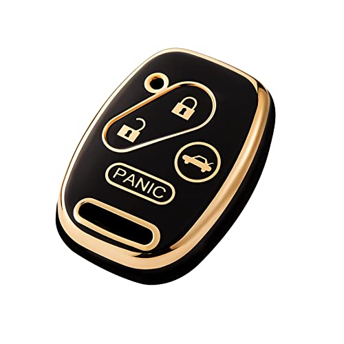 Coque clé voiture intégrale noire OFFCURVE finition premium 2003-2007