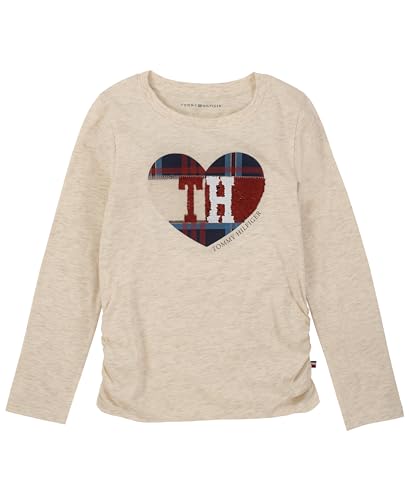 Image of Tommy Hilfiger Girls Long Sleeve Logo Graphic Crew Neck T-Shirt