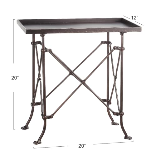 Creative Co-Op DA0124 Bronze Metal Rectangle Table thumb #2