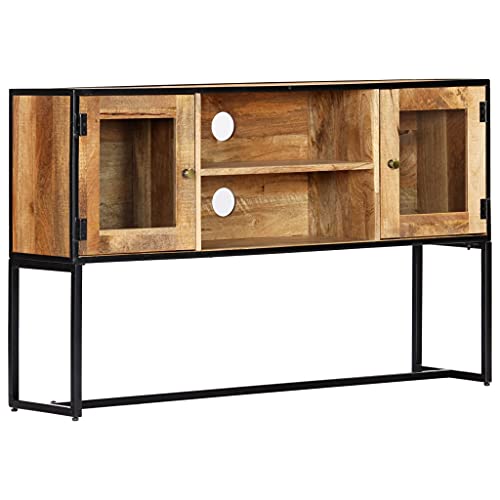 SANON TV-Schrank TV Lowboard Fernsehschrank Holz Wohnzimmer Low Panel...