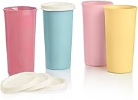 Vista 2 de Tupperware 4 vasos de campana en varios colores clásicos