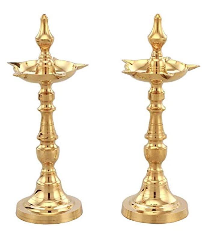 Buy Good Gifts Brass Traditional Kerala Oil/Ghee Diya, Deepak, Lamp
