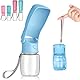 Canareen Faltbare Trinkflasche Hunde für Unterwegs - Tragbare Haustier Wasserflasche Für Hund Katze Outdoor Walking Wandern Reisen (Himmelblau, 350ml)