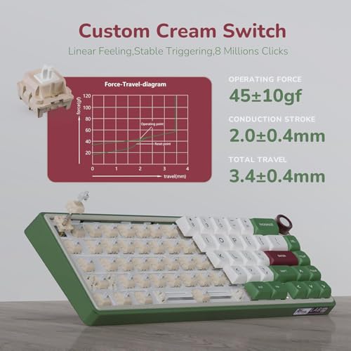 Image of RK ROYAL KLUDGE Keyboard (Greensand, Chatreuse Switch, Wired, Wired)