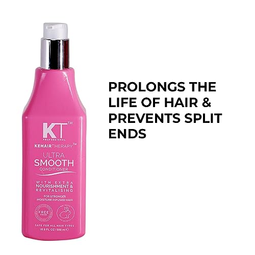 Image of KT Professional Keratin Protein Ultra Smooth Straight Hair Conditioner 500ml For Dry, Frizzy, Chemically & Color Treated Hair (Increasing Nourishment In Hair)