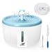 Toozey Cat Water Fountain, 2L Pet Water Fountain with Water Level Window & 3 Replacement Filters, Automatic & Super Quiet Cat Drinking Fountain, Water Fountain for Cats and Dogs