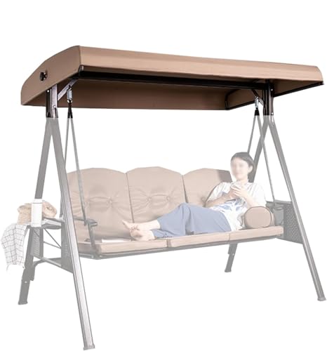 Reemplazo de toldo oscilante de 2 plazas para jardin y patio exterior