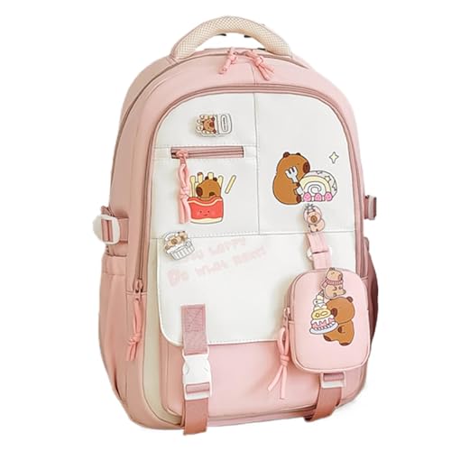 Sac léger design enfant avec motifs capybara pour filles actives