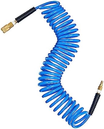 EADUTY 1/4" X 100 Ft Polyurethane Air Hose - Lightweight Flexible Compressor Hose With Quick Coupler - View #5