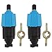 QANYEGN 2 Sets of Surfboard Air Valve Nozzles Paddleboard Pump Adapter Replacement to Inflate Your Surfboard Or Boat(Blue)