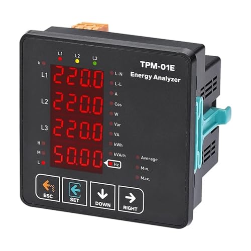 Multimètre TPM-01E 3P 4W analyseur d'énergie contre les déséquilibres de phases