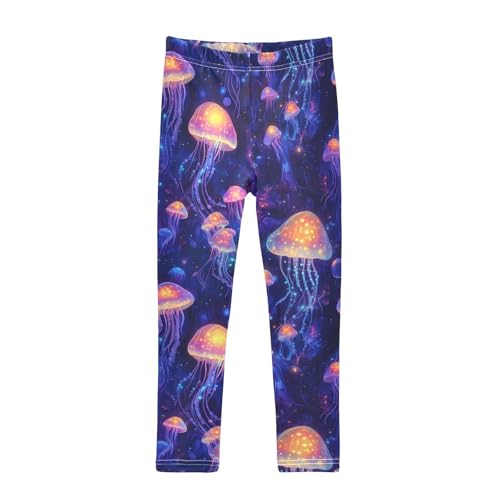 Sea Jellyfish Aesthetic Girls Leggings Soft Stretch Workout Yoga Dance Pants for Kids Casual Tights
