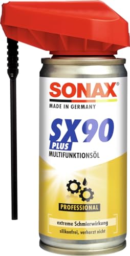 SONAX SX90 PLUS Multifunktionsöl mit Easy-Spray (100 ml) für alle Zwecke wie Rostlöser, Schmiermittel, Korrosionsschutz & Kriechöl| Art-Nr. 04741000