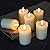 Homemory Flameless Votive Candles with Timer Remote,2" x 3" Real Wax, Realistic Black Wick Battery Operated Pillar Candles, 6 Pack for Wedding, Party and Holiday Decoration