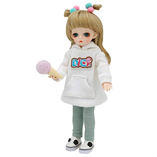 Ucanaan Bjd Doll, 1/6 Sd Dolls 12 Inch 18 Ball Jointed Doll Diy Toys With Full Set Clothes Shoes Wig Makeup, Best Gift For Girls-Shallow #TOP1