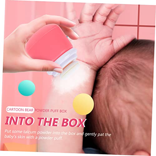 Ipetboom 2 Unidades caixa de pó corporal pó de bebê para recém-nascido recipientes de talco para beb