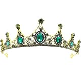 Diseño único: Los diamantes de imitación hechos a mano en la superficie de la diadema de corona de cristal pueden hacerte brillar cuando la usas, y es mejor darte un encanto único que en un banquete.