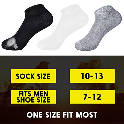 JaGely 100 Pairs Low Cut Ankle Socks Bulk for Women Men Thin Breathable Casual Sock No Show Athletic Sock Unisex Cotton Socks Pack for Summer Homeless Gifts Black, White, Grey2