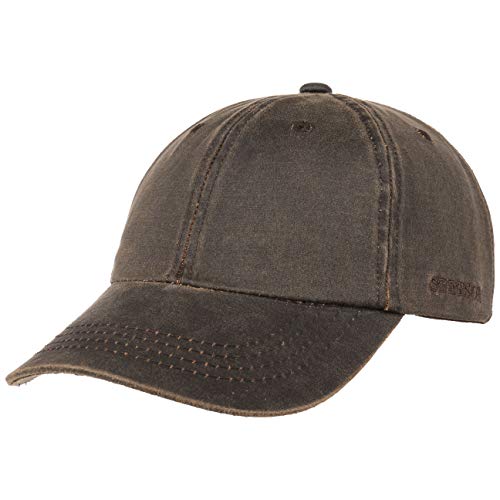 Stetson Statesboro Old Cotton cap Uomo - Cappellino Berretto Baseball Fibbia in Metallo, con Visiera, Visiera Primavera/Estate - S/M (54-57 cm) Marrone
