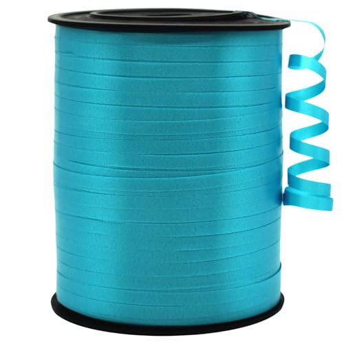 Teal Ribbon Curling Ribbon 500 Yards for Gift Wrapping Balloon String Party Decor Art Crafts for Christmas Wedding Birthday Baby Shower 1/5 Wide