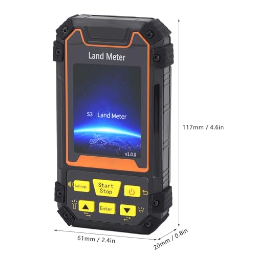 Hochpräzises GNSS-Landmessgerät, Tragbares Mini-Handgerät Zur Landflächenmessung mit 4 Modi, Industrielles Vermesser-Flächenmessgerät für den Ackerland-Gebirgsbergbau