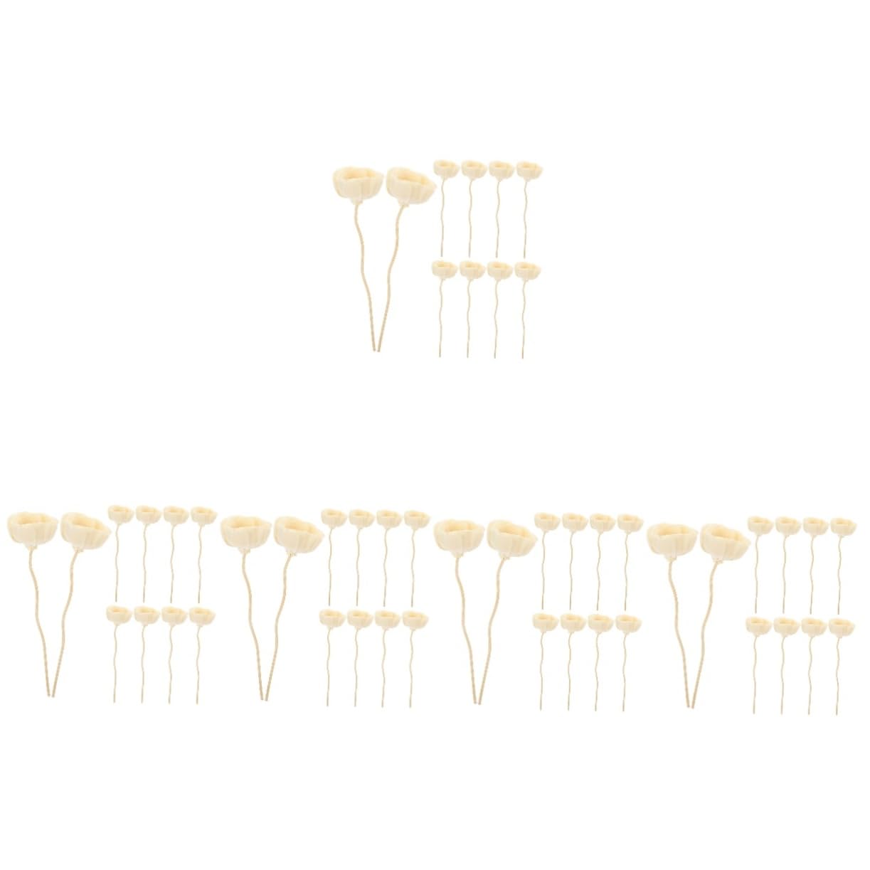 MAGICLULU 5 Set Di Bastoncini Diffusori Artificiali Bastoncini Diffusori Fragranze Per La Casa 10 Pezzi*5
