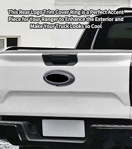 Anillo de cubierta de emblema de maletero Ford Ranger, decoración trasera de ajuste preciso 7
