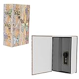 Buchsafe mit Zahlenschloss, Buchtresor Kreatives Simulationsbuch Safe Box Wörterbuch für Geld Schmuck Dokumente Wertsachen 18.2x11.8x5.7cm