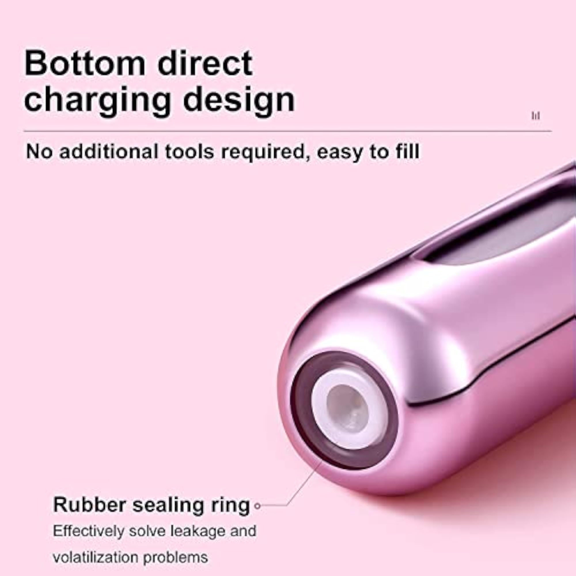 Portable Mini Refillable Perfume Atomizer Bottle, 5ml, 2pcs