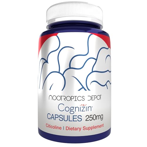 Nootropics Depot Cognizin Citicoline Capsules | 180 Count | Choline Supplement | Brain Health...