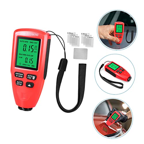 Medidor digital de espesor de recubrimiento ULTECHNOVO con resolución precisa para pintura, uso automotriz e industrial, diseño compacto, apagado automático, batería no incluida miniatura 7