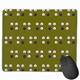 Baseballhandschuhe Passend für Anti-Rutsch-Persönlichkeit Designs Gaming Mouse Pad Schwarzes Stoff Rechteck Mousepad Art Naturkautschuk Mausmatte mit genähten Kanten