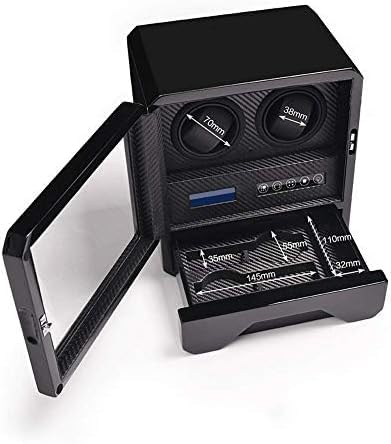 FENOKD Mechanical Watch Shaker Automatic Watch Winder Box, LCD Screen Display, Quiet Motor and AC Adaptor Power, Watches Storage Display Box
