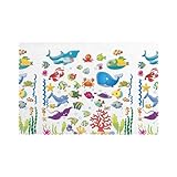 Photo Gallery whjdpp set di 6 tovagliette con immagine di pesce sotto il mare per tavolo da pranzo, per hotel, case e banchetti come decorazioni decorative da tavolo, belle e resistenti Photo Gallery whjdpp set di 6 tovagliette con immagine di pesce sotto il mare per tavolo da pranzo, per hotel, case e banchetti come decorazioni decorative da tavolo, belle e resistenti