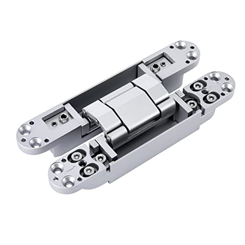 POIOKLJRE Hidden Door Hinges Invisible 180 Degree Swing Hinge for Bedrooms