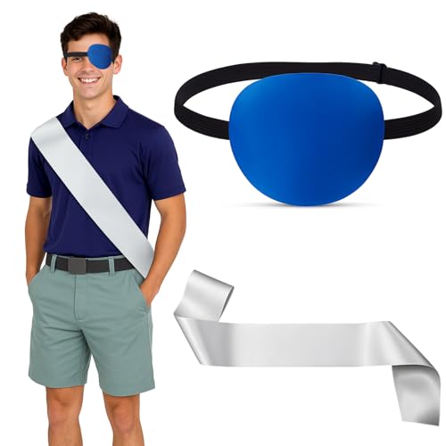 Yahenda 2 Pcs Halloween Earth Ambassador Costume Accessory Eye Mask