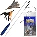 Pet Fit For Life 2 Feather Teaser and Exerciser for Cat and Kitten - Cat Toy Interactive Cat Wand