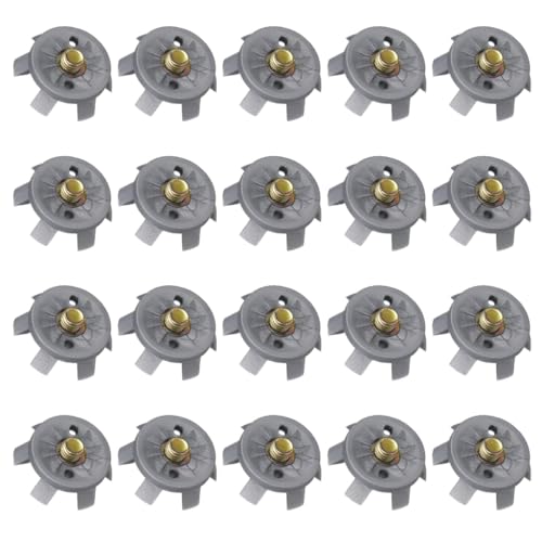 Aurgiarme 20Pcs Golfs Shoe Spikes Replacement Studs Screw Type Shoe Nails Nonslip Golfs Spikes Pin Shoe Replacement Part