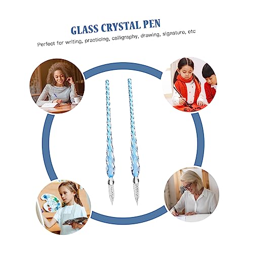 Lurrose Caneta De Imersão De Vidro 4 Unidades Presentes Estacionários Decoração De Casamento Decoraç