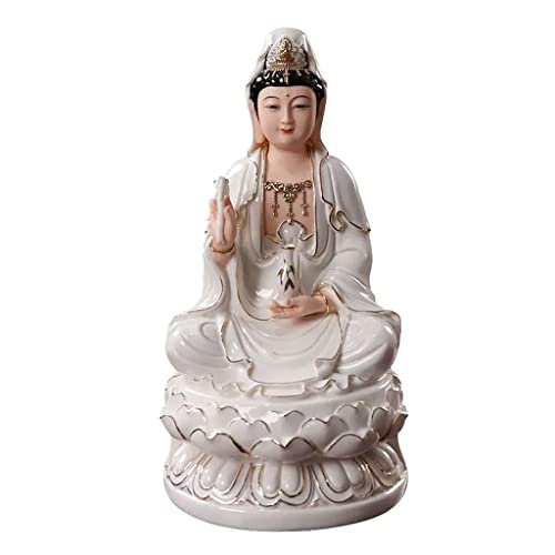 Statue Bouddha Avalokitesvara céramique pour éliminer le stress